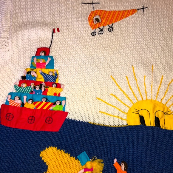 Raquel’s Size M Short Sleeve Knit Teachers Sweater - Picture 2 of 9